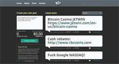 Desktop Screenshot of bitcoinmegaphone.com